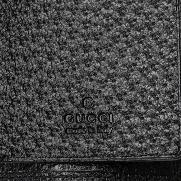 90dtzw2udwkzsa4w 6 Gucci GG Canvas Key Case 6 Rows 154184 Black Canvas Leather