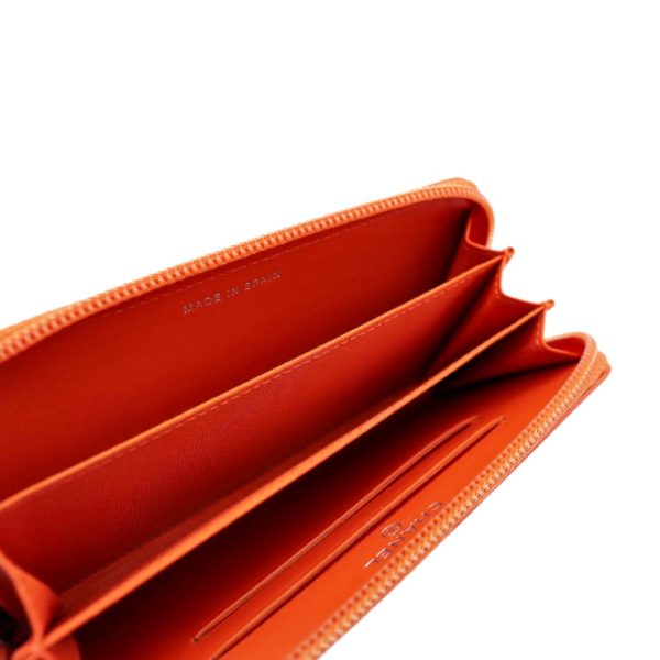 910043007221 4 Chanel Cocomark Small Round Wallet Matte Orange