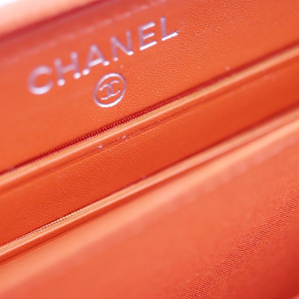 910043007221 5 Chanel Cocomark Small Round Wallet Matte Orange