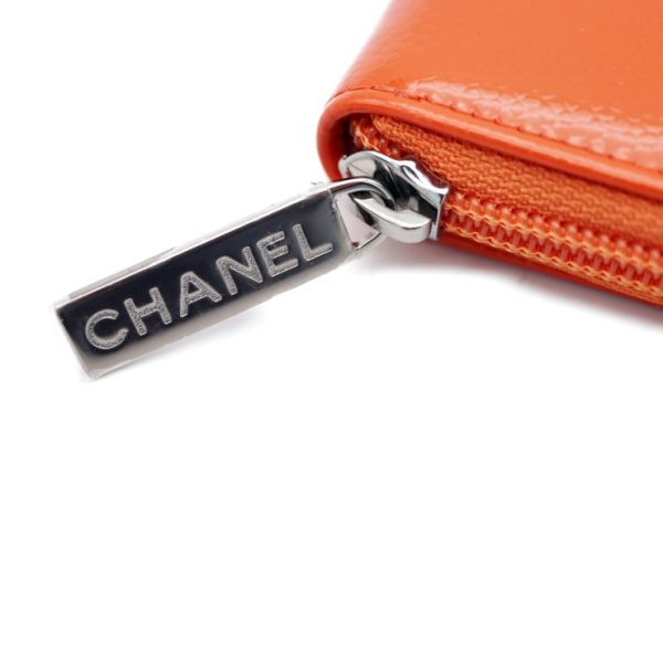 910043007221 7 Chanel Cocomark Small Round Wallet Matte Orange