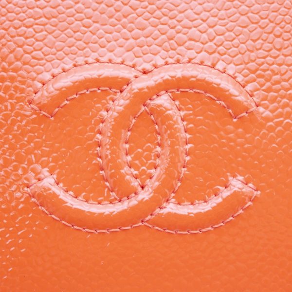 910043007221 8 Chanel Cocomark Small Round Wallet Matte Orange