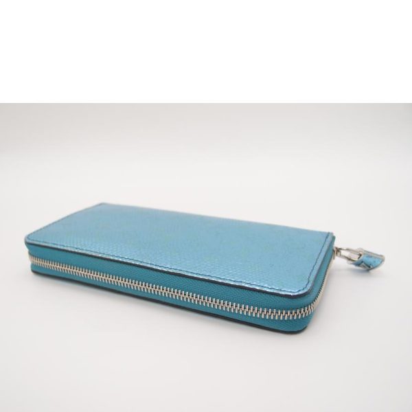 91008 3 Louis Vuitton Zippy Wallet Metalized Blue Wallet