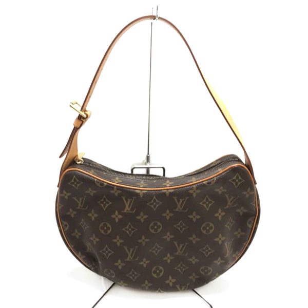 91043 1 Louis Vuitton Croissant Shoulder Bag Monogram Brown