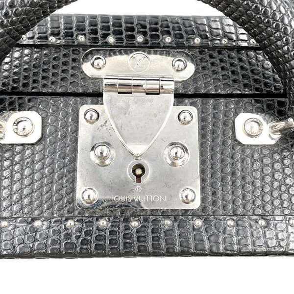 9110366 13 Louis Vuitton President Business Bag Lizard Black