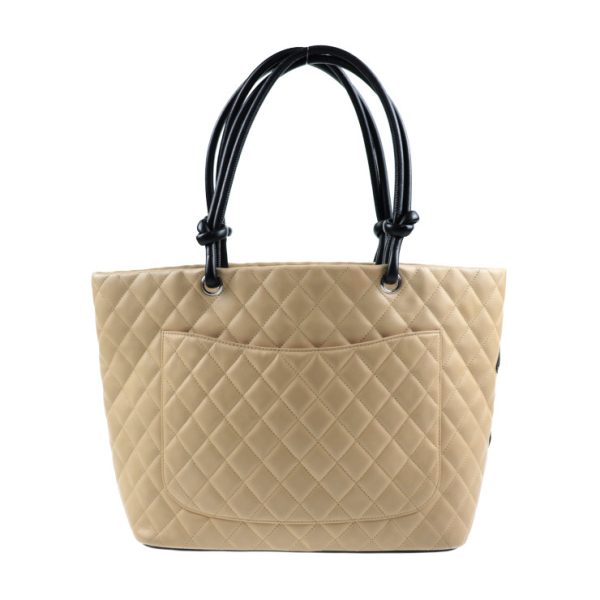 911123007159 3 Chanel Cambon Line Coco Mark Shoulder Beige Black