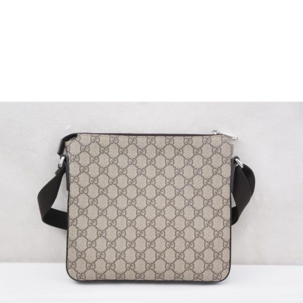 91131 2 Gucci GG Supreme Shoulder Bag Biege