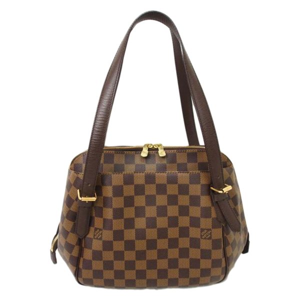 91148 1 Louis Vuitton Belem MM Shoulder Bag Damier Ebene