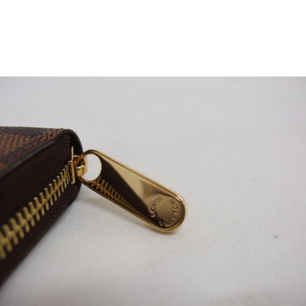 91152 7 Louis Vuitton Zippy Wallet Damier Ebene Brown