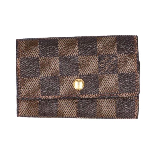 91155 1 Louis Vuitton Multiclés 6 Key Case Damier Ebene