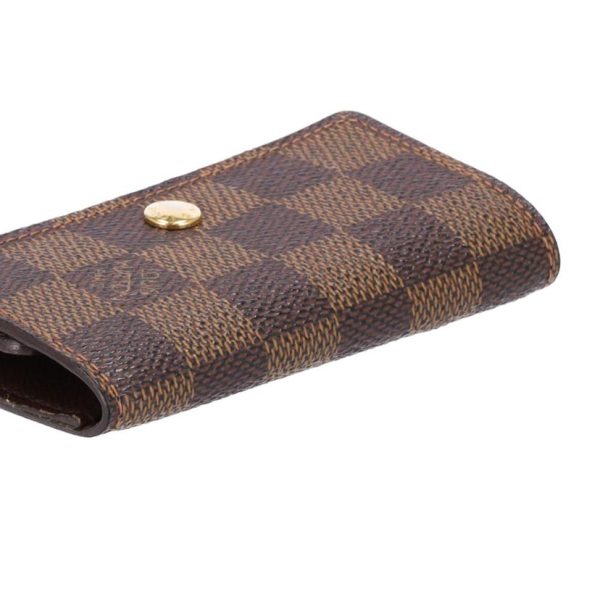 91155 4 Louis Vuitton Multicle Damier Key Holder Brown