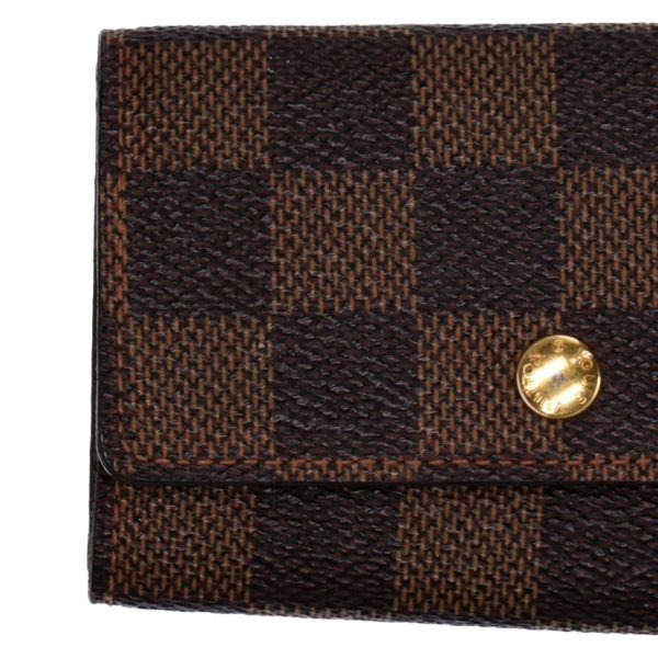 91155 6 Louis Vuitton Multicle Damier Key Holder Brown