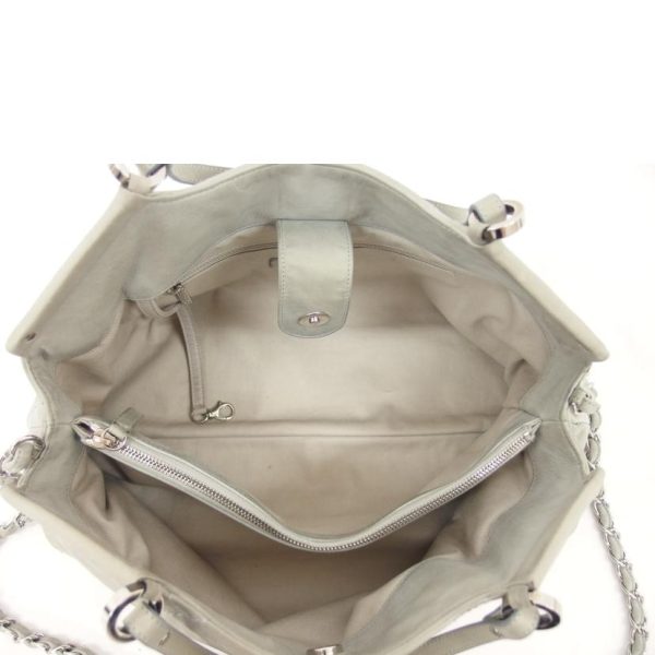 91182 6 CHANEL Cocomark 2WAY Handbag Gray