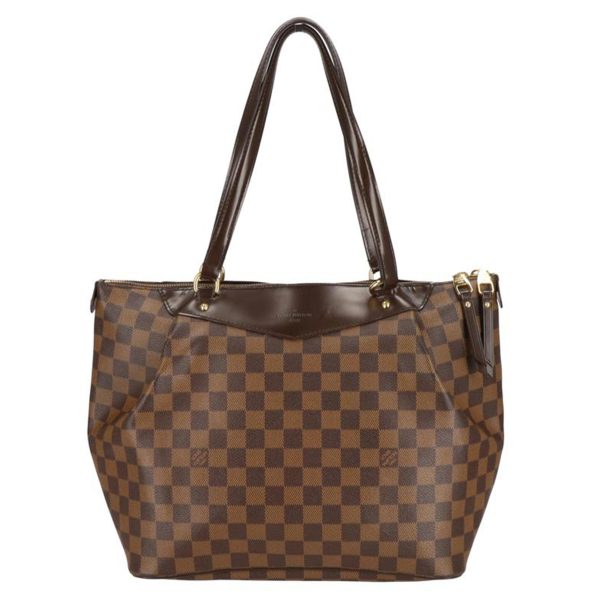 91190 1 Louis Vuitton Westminster GM Damier Ebene Tote Bag Brown