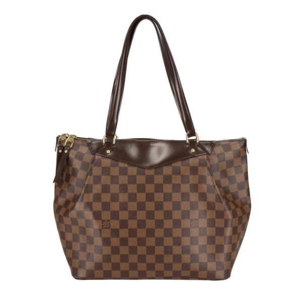 91190 2 Louis Vuitton Westminster GM Damier Ebene Tote Bag Brown