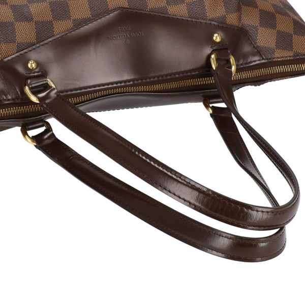 91190 4 Louis Vuitton Westminster GM Damier Ebene Tote Bag Brown