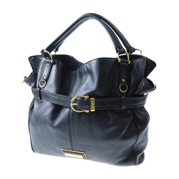 912113002126 2 Burberry Leather Tote Bag Black