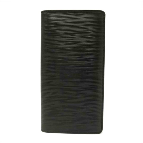 91244 1 Louis Vuitton Portefeuil Brazza Epi Wallet Noir