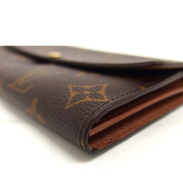 91282 7 Louis Vuitton Portefeuil Sala Monogram Wallet Brown