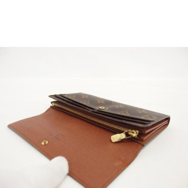 91282 8 Louis Vuitton Portefeuil Sala Monogram Wallet Brown