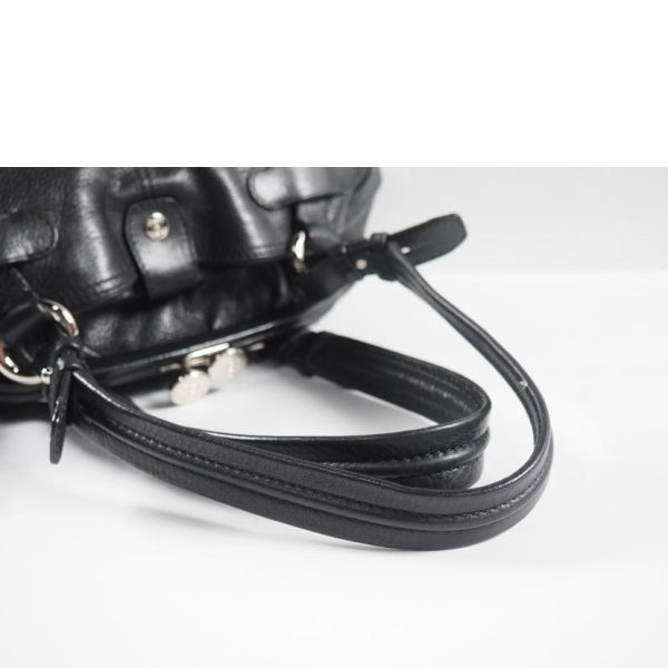 91290 3 Celine Gama Mouth Handbag Bag Black