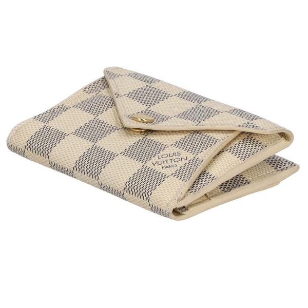 91357 4 Louis Vuitton Origami Damier Wallet Blue