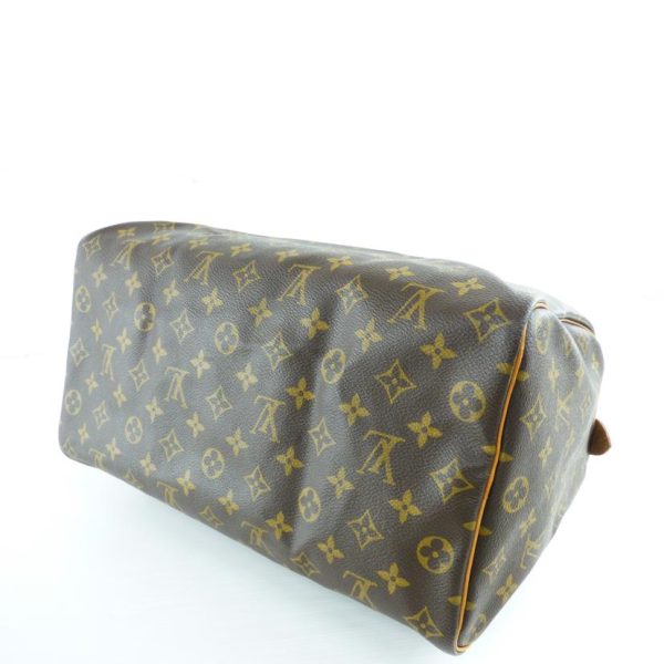 91374 3 Louis Vuitton Speedy 35 Bag Monogram Canvas Brown