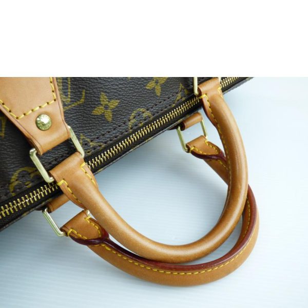 91374 4 Louis Vuitton Speedy 35 Bag Monogram Canvas Brown