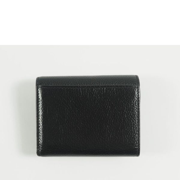 91382 2 Balenciaga Tri Fold Recompact Wallet Black