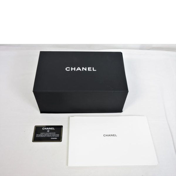 91397 6 Chanel Cloth Chain Shoulder Bag Black