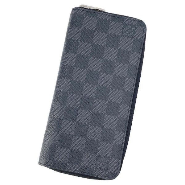 9141094 01 Louis Vuitton Zippy Wallet Vertical Damier Graphite Black