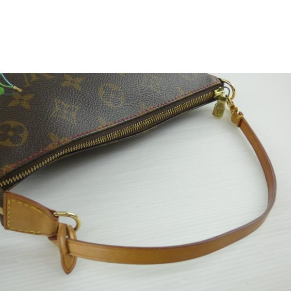 91473 4 Louis Vuitton Pochette Accessoire Clutch Monogram Cherry