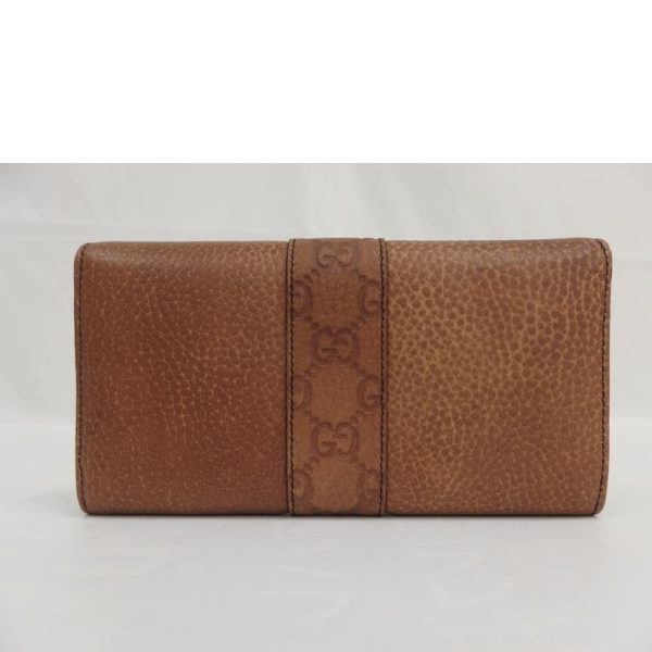 91480 2 Gucci Shima Leather Long Wallet