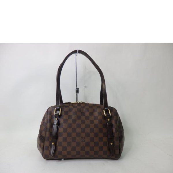 91565 2 Louis Vuitton Rivington GM Bag Damier Ebene Brown