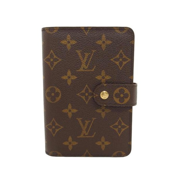 91626 1 Louis Vuitton Porte Papier Zip Monogram Wallet Brown