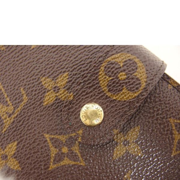 91626 9 Louis Vuitton Porte Papier Zip Monogram Wallet Brown