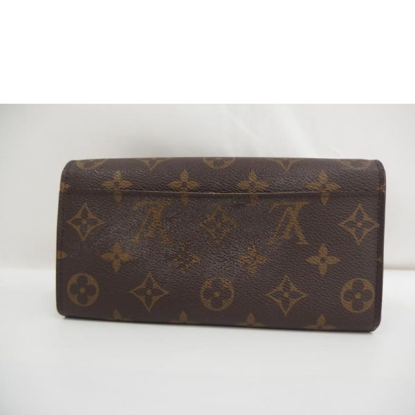 91633 2 Louis Vuitton Portefeuil Sarah Monogram Wallet Brown