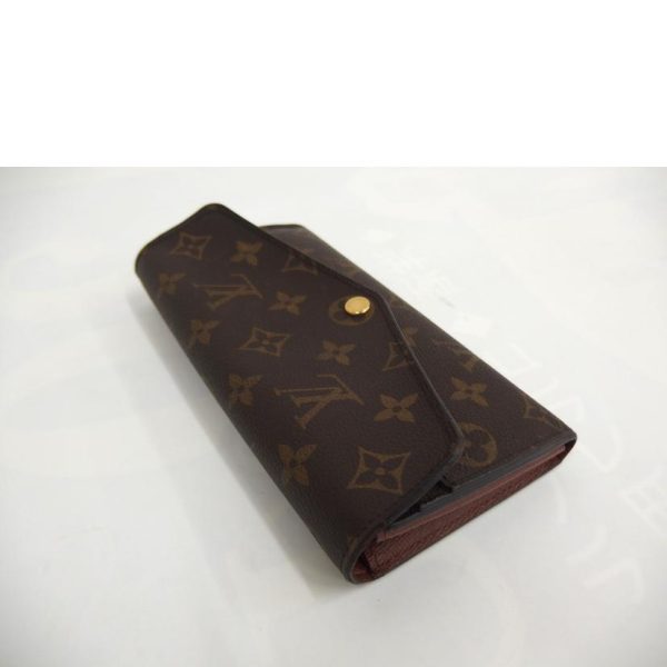 91633 4 Louis Vuitton Portefeuil Sarah Monogram Wallet Brown