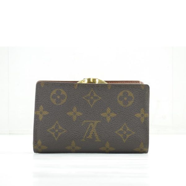 91652 2 Louis Vuitton Portefeuille Viennois Monogram Wallet Brown