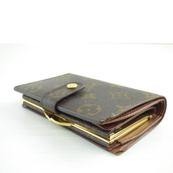 91652 3 Louis Vuitton Portefeuille Viennois Monogram Wallet Brown