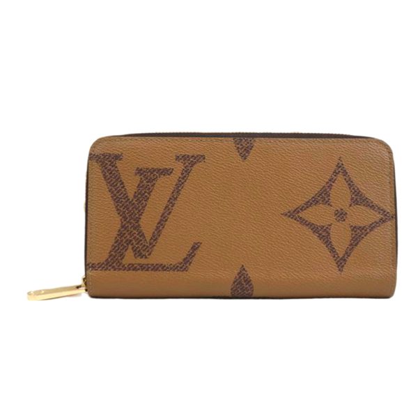 91657 1 Louis Vuitton Zippy Wallet Giant Reverse Brown