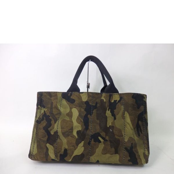 91657 2 Prada Kanapa Large Tote Camouflage