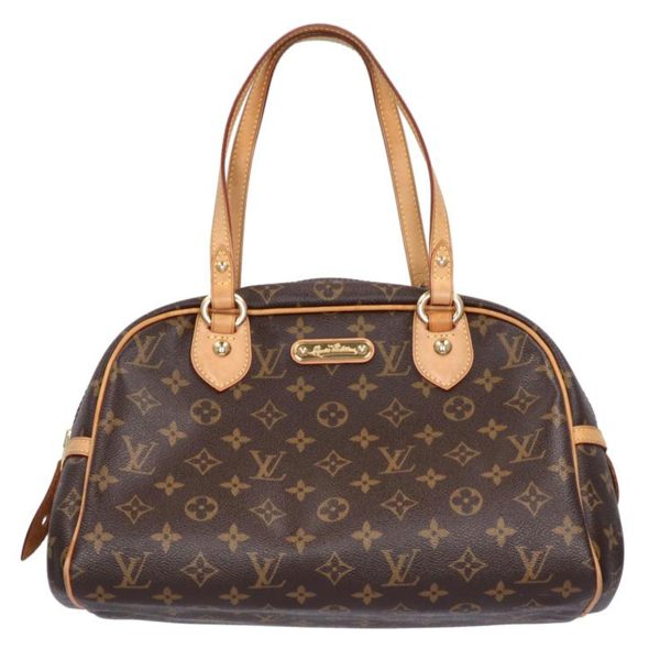 91684 1 Louis Vuitton Montorgueil PM Shoulder Bag Monogram Brown