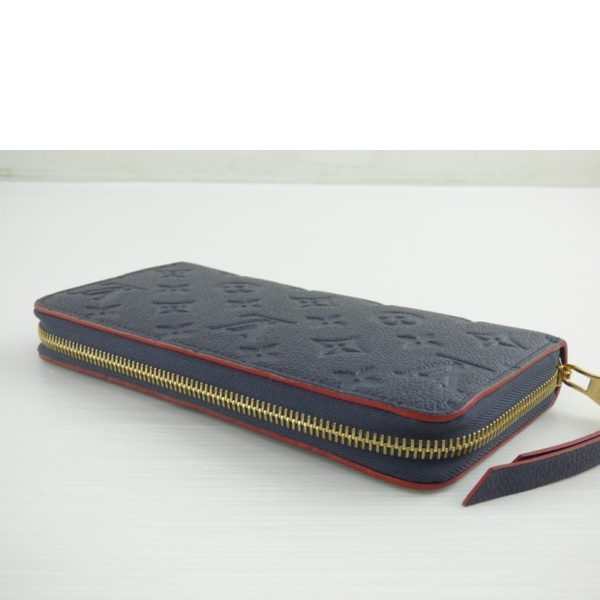 91695 3 Louis Vuitton Zippy Wallet Monogram Empreinte Marine Rouge