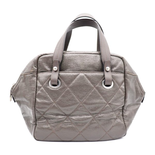 917043007313 3 Chanel Bali Biarritz Matelasse Handbag Canvas Gray