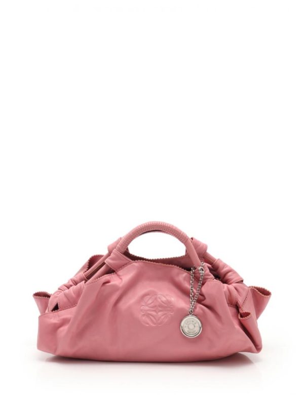 917071001022 1 Loewe Nappa Aire Anagram Leather Handbag Pink