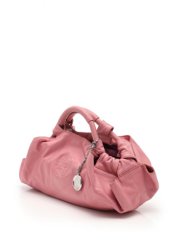 917071001022 2 Loewe Nappa Aire Anagram Leather Handbag Pink