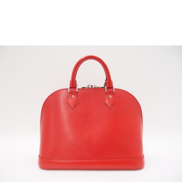 91732 2 Louis Vuitton Alma PM Epi Handbag Red