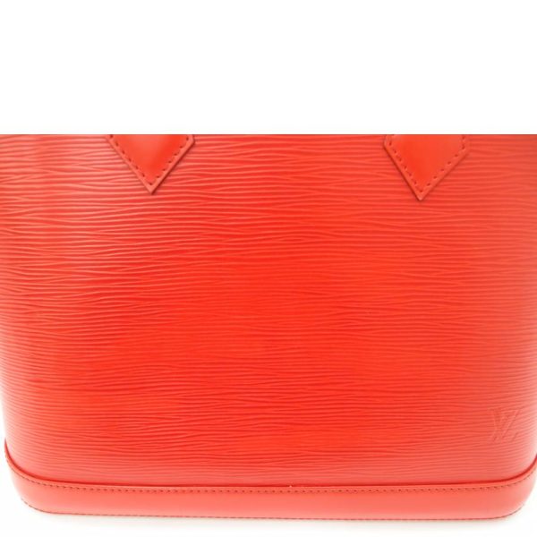 91732 6 Louis Vuitton Alma PM Epi Handbag Red