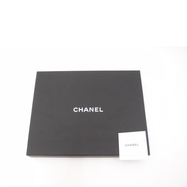 91749 6 Chanel Card Case Chain Necklace Silver