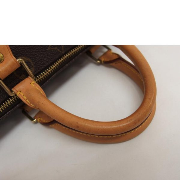 91780 9 Louis Vuitton Speedy Monogram Satchel Bag Brown